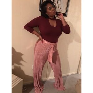 Pink Flowy pants